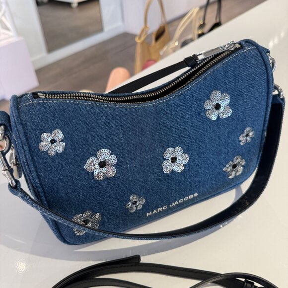 MARC JACOBS 4S6HSH399H02 The Drifter Crossbody Bag Denim $428 - Picture 4 of 6